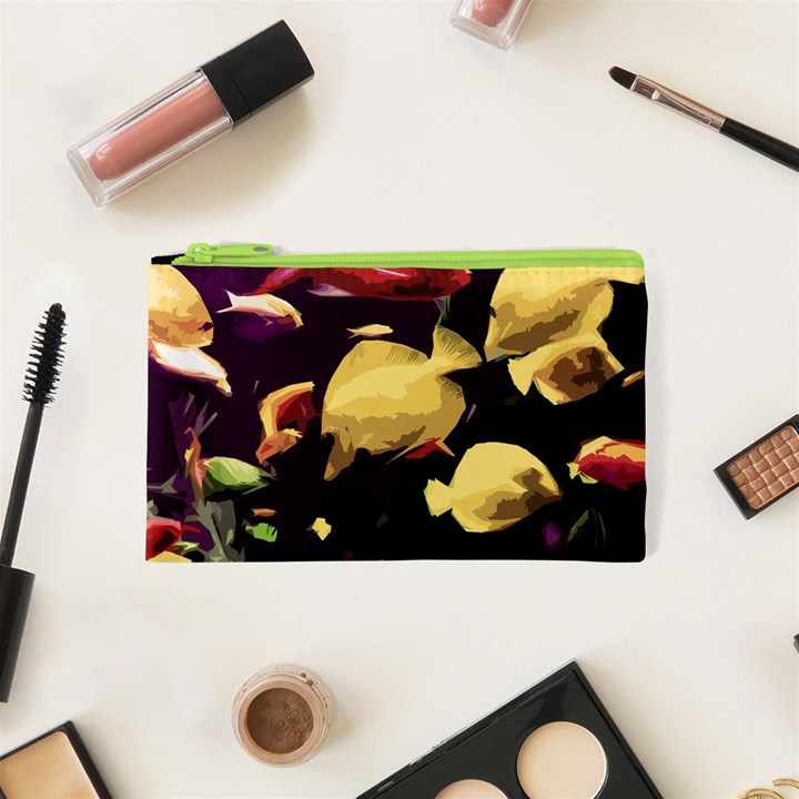 Tropical fish Cosmetic Bag (XS)