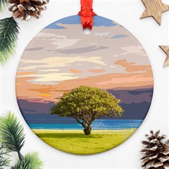 Landscape Ornament (round) by Valentinaart