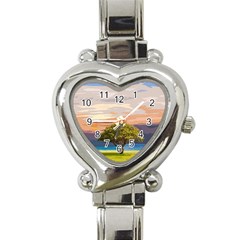 Landscape Heart Italian Charm Watch by Valentinaart