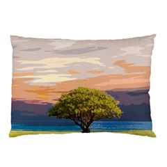 Landscape Pillow Case by Valentinaart