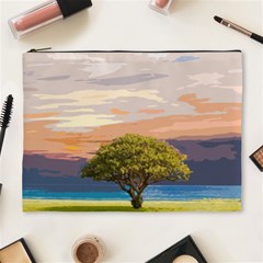 Landscape Cosmetic Bag (xl) by Valentinaart