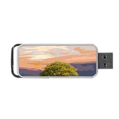 Landscape Portable Usb Flash (one Side)