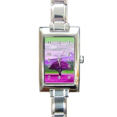 Landscape Rectangle Italian Charm Watch by Valentinaart