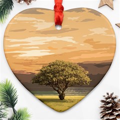 Landscape Ornament (heart) by Valentinaart