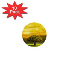 Landscape 1  Mini Buttons (10 Pack)  by Valentinaart