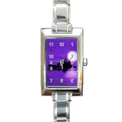 Open Sea Rectangle Italian Charm Watch by Valentinaart