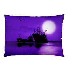 Open Sea Pillow Case by Valentinaart