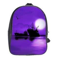 Open Sea School Bag (large) by Valentinaart