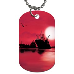 Open Sea Dog Tag (two Sides) by Valentinaart