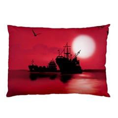 Open Sea Pillow Case by Valentinaart