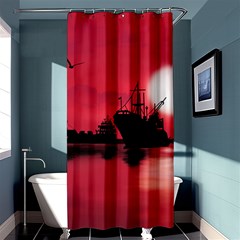 Open Sea Shower Curtain 36  X 72  (stall)  by Valentinaart