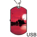 Open sea Dog Tag USB Flash (One Side) Front