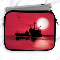 Open Sea Apple Ipad 2/3/4 Zipper Cases by Valentinaart