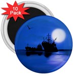 Open sea 3  Magnets (10 pack)  Front