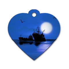 Open Sea Dog Tag Heart (one Side) by Valentinaart