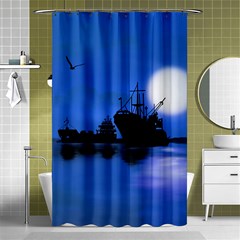 Open Sea Shower Curtain 48  X 72  (small)  by Valentinaart