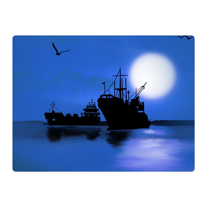 Open sea Double Sided Flano Blanket (Mini) 