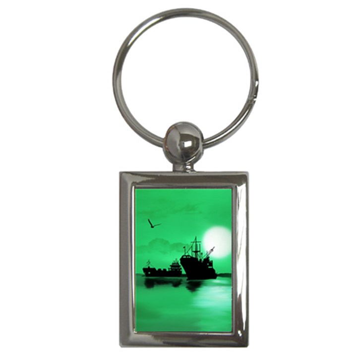 Open sea Key Chains (Rectangle) 