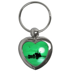 Open Sea Key Chains (heart)  by Valentinaart