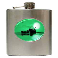 Open Sea Hip Flask (6 Oz) by Valentinaart