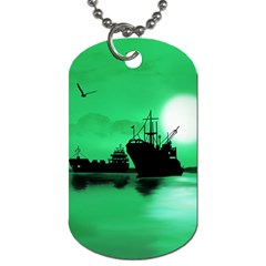 Open Sea Dog Tag (two Sides) by Valentinaart