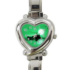 Open Sea Heart Italian Charm Watch by Valentinaart