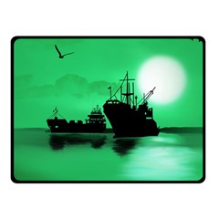 Open Sea Fleece Blanket (small) by Valentinaart