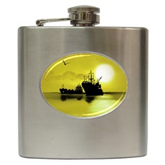 Open Sea Hip Flask (6 Oz) by Valentinaart