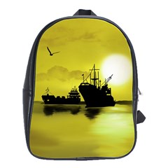 Open Sea School Bag (large) by Valentinaart