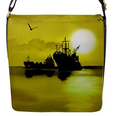 Open Sea Flap Messenger Bag (s) by Valentinaart