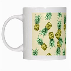 Pineapples Pattern White Mugs by Valentinaart