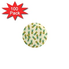 Pineapples Pattern 1  Mini Magnets (100 Pack)  by Valentinaart