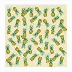 Pineapples Pattern Medium Glasses Cloth (2-side) by Valentinaart