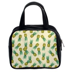 Pineapples Pattern Classic Handbags (2 Sides) by Valentinaart