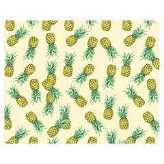 Pineapples Pattern Double Sided Flano Blanket (medium)  by Valentinaart