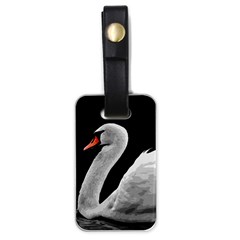 Swan Luggage Tags (one Side)  by Valentinaart