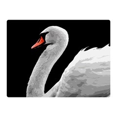 Swan Double Sided Flano Blanket (mini)  by Valentinaart