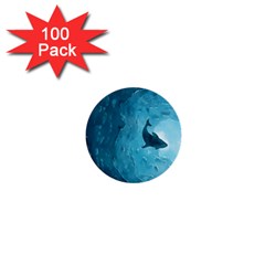 Shark 1  Mini Buttons (100 Pack)  by Valentinaart