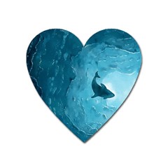 Shark Heart Magnet by Valentinaart