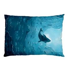 Shark Pillow Case by Valentinaart