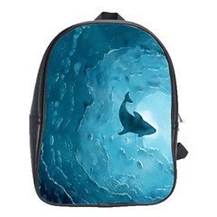 Shark School Bag (large) by Valentinaart