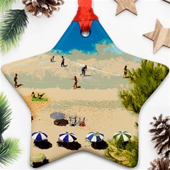 Beach Star Ornament (two Sides) by Valentinaart