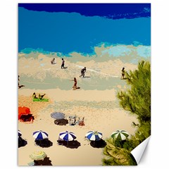 Beach Canvas 16  X 20   by Valentinaart