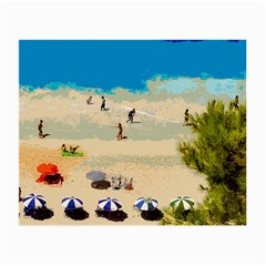 Beach Small Glasses Cloth (2-side) by Valentinaart