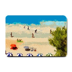 Beach Small Doormat  by Valentinaart