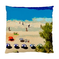 Beach Standard Cushion Case (two Sides) by Valentinaart