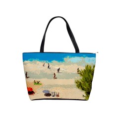 Beach Shoulder Handbags by Valentinaart