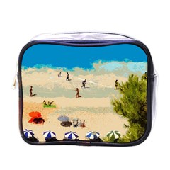 Beach Mini Toiletries Bags by Valentinaart