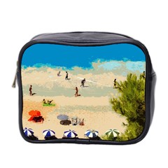 Beach Mini Toiletries Bag 2-side by Valentinaart