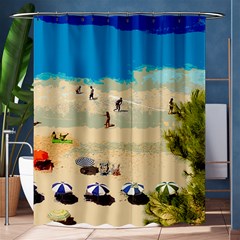 Beach Shower Curtain 60  X 72  (medium)  by Valentinaart